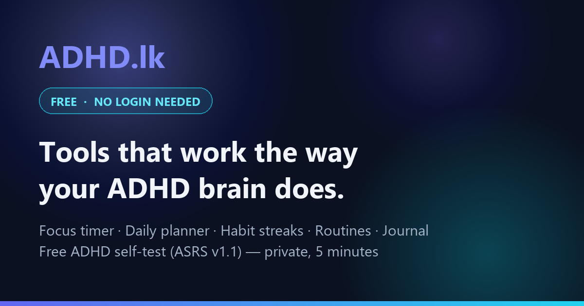 ADHD.lk